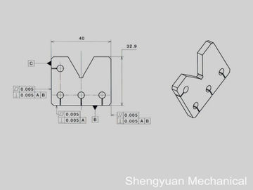 Точность CNC плоскостности подвергает параллельность плиты карбида и Perpendicularity механической обработке 0,005