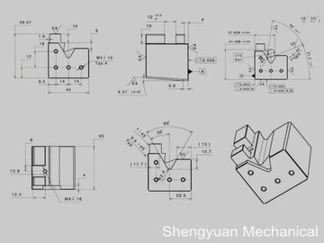 Подгонянный джиг Маунта плоскостности D2 0,005 точности CNC подвергая механической обработке полируя