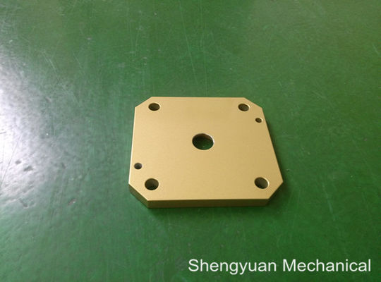 Точность CNC новообращенного алюминия 5083 холодная подвергая крышку механической обработке Powdercoat золотистую желтую