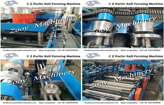 Крен Purlin c z высокой точности формируя машину с 5 тоннами Decoiler и экрана касания